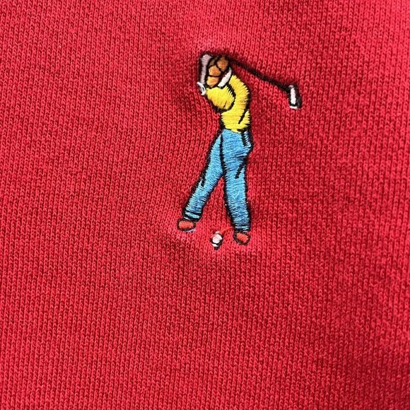 Vintage Pivot Sportware Red Golf Vest Embroidered Men Size Large - Picture 2 of 14